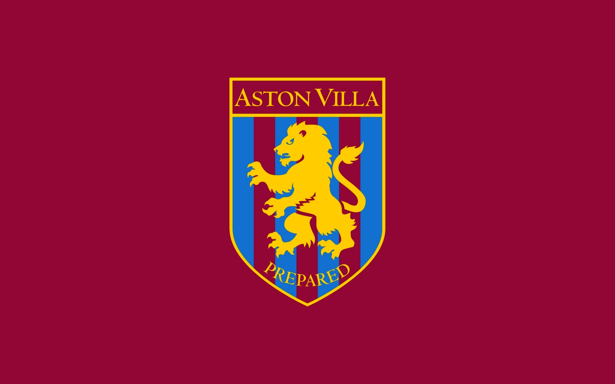 Aston Villa Prepared Primary logo t shirt iron on transfers...